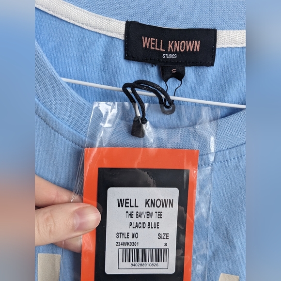 WELL KNOWN STUDIOS Tee Shirt for Men in size Small. 100% Cotton. NWT - Picture 8 of 10